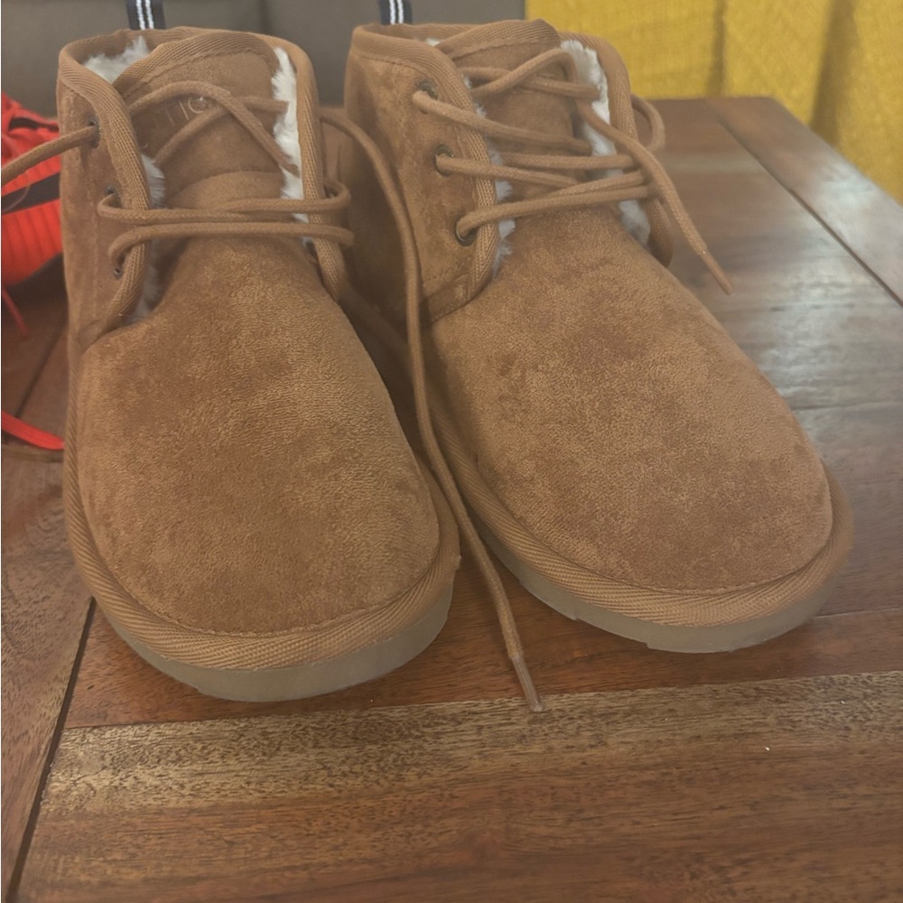 Boy’s Tan Faux Suede Boots